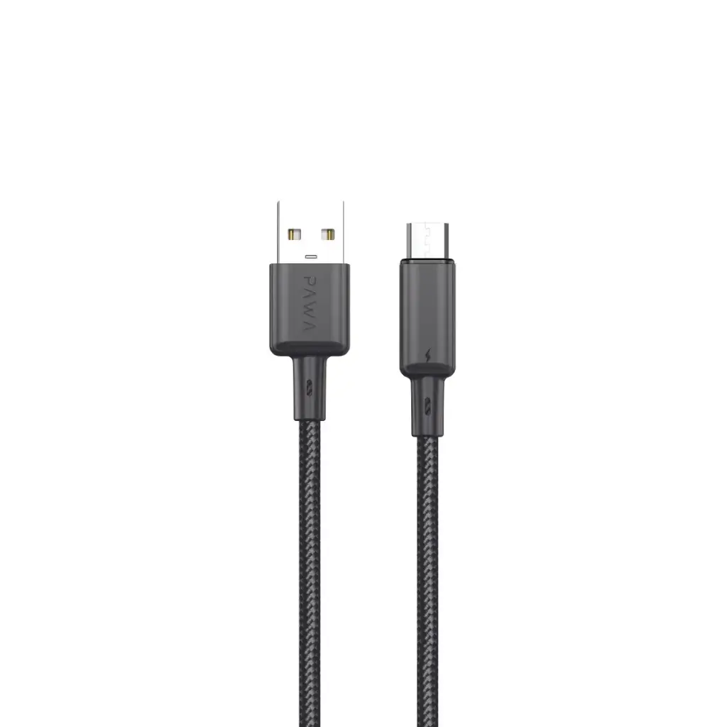 كابل بيانات مضفر بطول 1.2 متر، 2.4 أمبير، شحن سريع، منفذ Micro USB