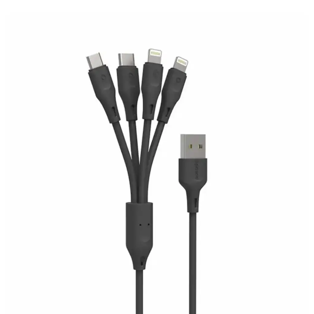 4 In 1 USB Cable IP/Type-C/Micro Porodo