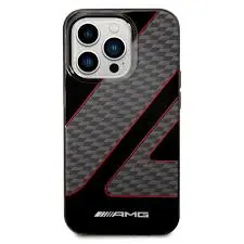 AMG HC TRANSP DOUBLE LAYER CHECKERED FLAG PATTERN RED IP14 PRO