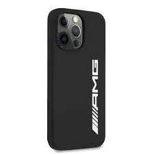 AMG Liquid Silicone Case With Big Logo For IPhone 13 Pro  (6.1"") - Black/White