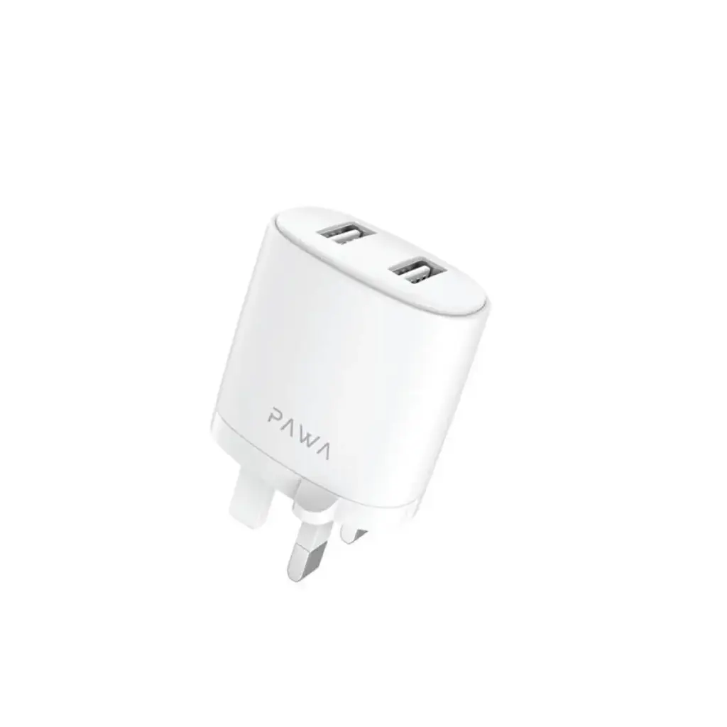 2.4A Dual USB Travel Charger Pawa