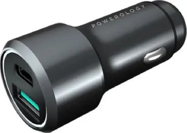 45W Ultra Quick Car Charger Dual USB-C Powerology