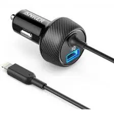 ANKER POWERDRIVE 2 ELITE WITH LIGHTNING CONNECTOR UN BLACK