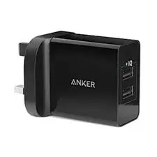 ANKER POWERPORT 24W 2 USB PORT BLACK