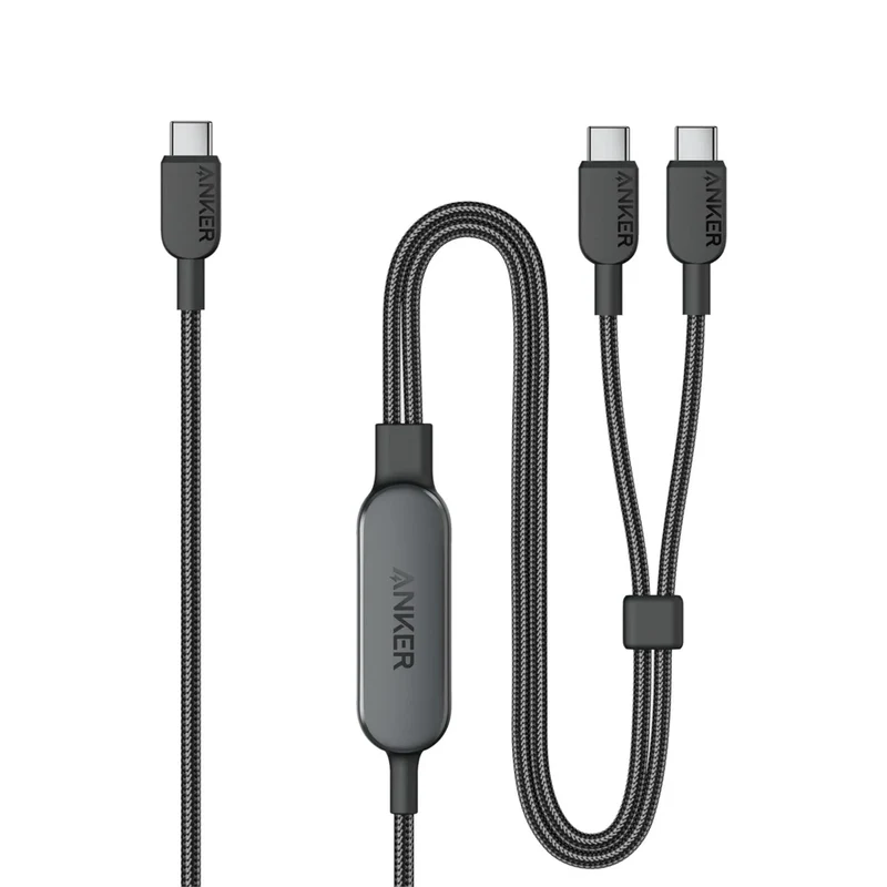 Anker 2 In 1 140W Usb-C To Usb-C Cable 4Ft-Black