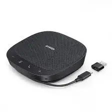 مكبر صوت Anker PowerConf S330 USB، ميكروفون مؤتمرات للمنزل والمكتب