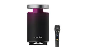 Porodo Soundtec Tiesto Portable Karaoke Speaker-Black