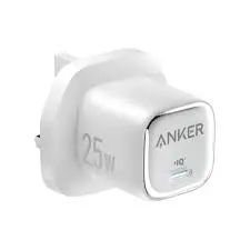 شاحن أنكر 25 واط USB-C - أبيض