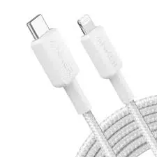 كابل أنكر 322 USB-C إلى Lightning مضفر، 3 أمتار/10 أقدام - أبيض