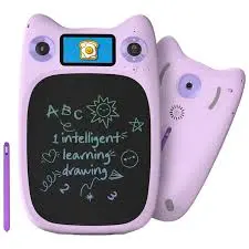 Porodo Kids Drawing & Writing Board 95 Guided Drawings 3.0' IPS Display-Purple