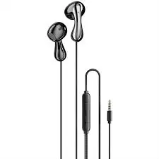 Porodo Stereo Bass 3.5mm Wired Earphones-Black