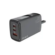 Pawa Soild Gan 65W Travel Charger Dual PD & QC-Black
