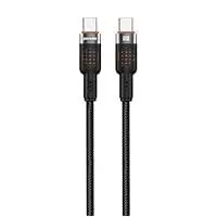 Porodo Aluminum Braided Usb-C To Usb-C 60W Data Cable 1.2m CBL009-Black