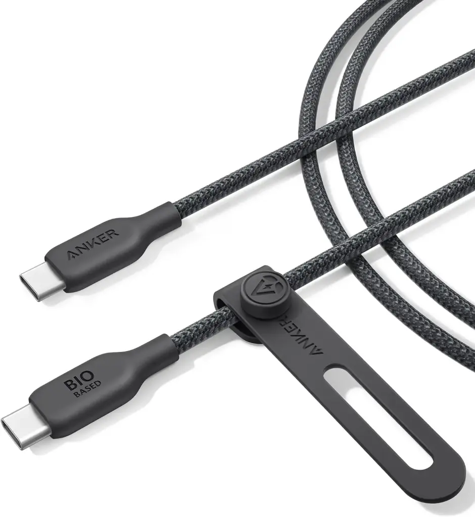 Anker 240W Bio Braided Usb-C To Usb-C Data Cable 6ft-Black