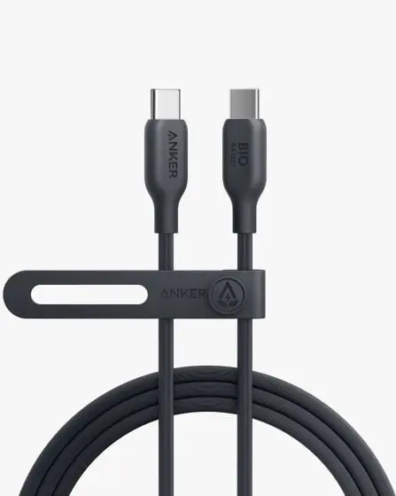 Anker 544 Usb-C To Usb-C Cable Bio-Based 3Ft-Black