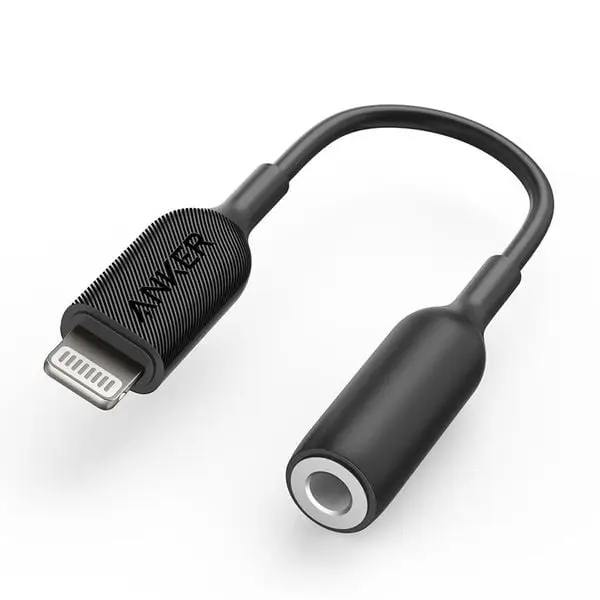 Anker Lightning 3.5mm Audio Jack Adapter Black
