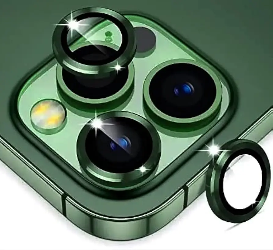 Aurora Series Glass&Camera Lens 13Pro Green Elephant Horn