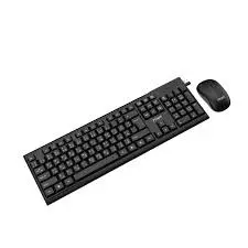 Pawa 2.4GHZ Wireless Keyboard & Mouse Set-Black