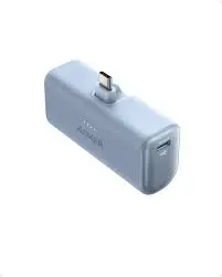 Anker Nano Power Bank 22.5W,5K Built-In USB-C Connector Blue