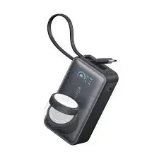 Anker Maggo Power Bank 10000mAh/ 35 W/ With Built In C Cable And Apple Watch Charger - Black