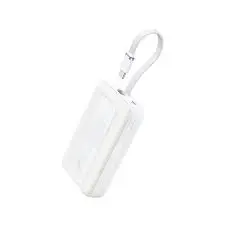 Anker Zolo Power Bank 10000mAh 30W with Built-in USB C Cable White