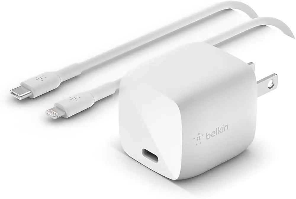 Belkin 30W Wall Charger PPS+USB-C Cable With Lightning Connector