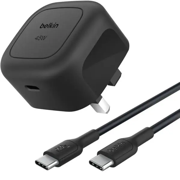 Belkin BoostCharge Compact Usb-C 45W Wall Charger-Black