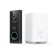 جرس باب فيديو Anker Eufy بدقة 2K مع قاعدة Homebase يعمل بالبطارية