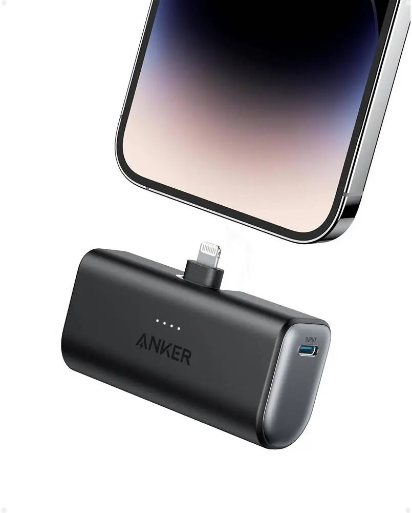 Anker 621 Nano Powerbank 5000mAh Built In Lightning Black
