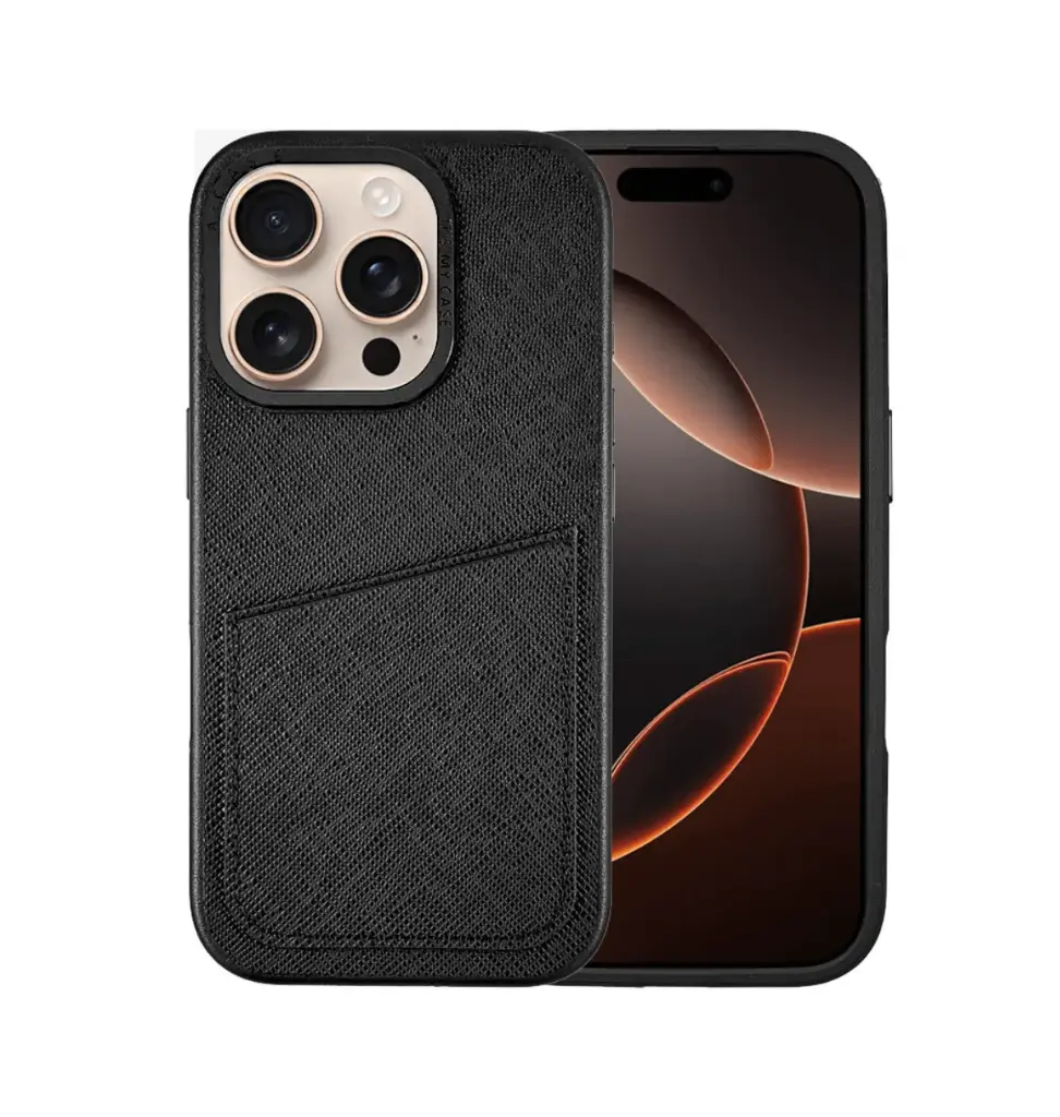 A-Case Leather Back Cover Amur IP 16 Pro Max