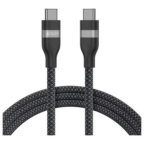 Anker Braided Usb-C To Usb-C 240W Robust Cable 6ft-Black