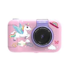 Porodo Kids Flip Digital Camera With Tripod Stand-Pink
