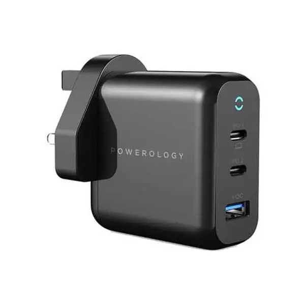 3 Port Charger With PD 65W Powerology